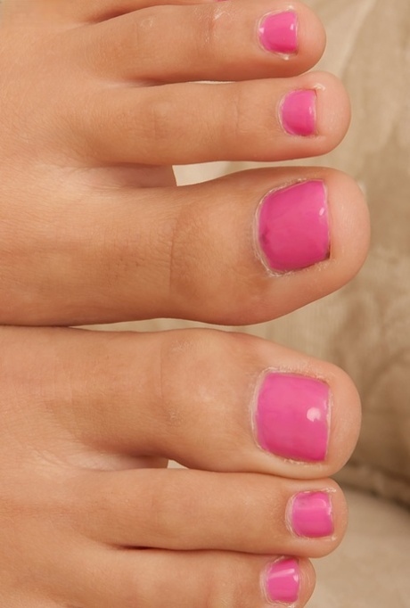 Smiley latina cutie strips down to expose her sexy toes and juicy shaved cunt 71847457