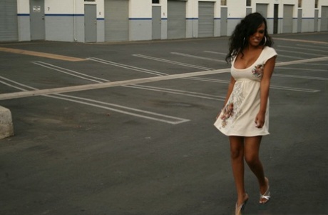 Ebony MILF with a big booty Lacey DuValle has hardcore sex in public 57592543