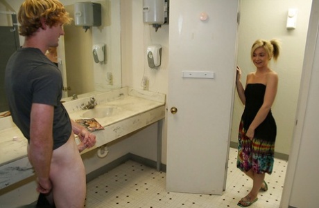 Fully clothed teen blonde gives a handjob and gets a facial cumshot 31119989